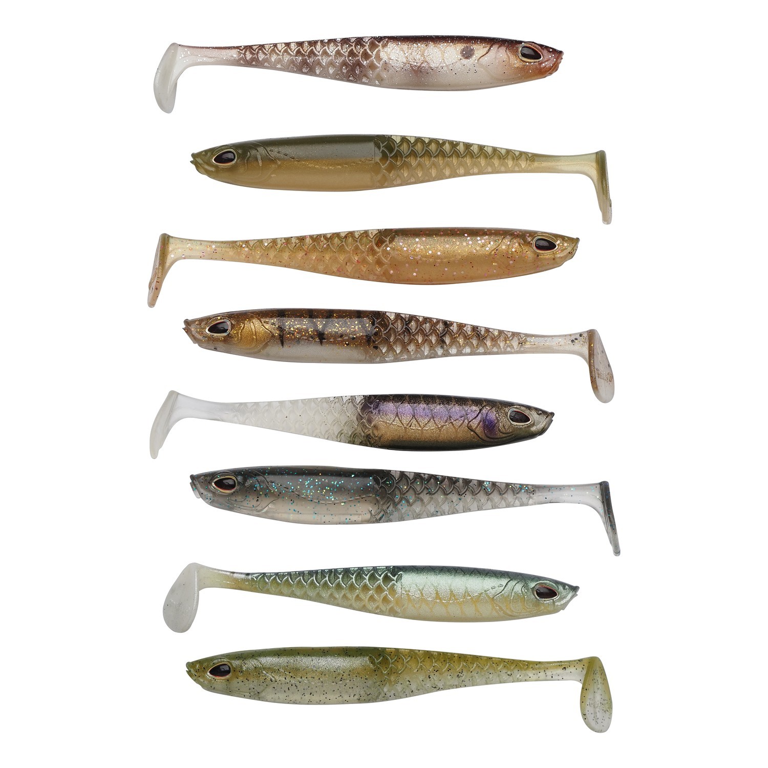 Berkley Cullshad Slim Mixpack in de groep Kunstaas / Softbaits / Baars Softbaits & Snoekbaars Softbaits bij Sportfiskeprylar.se (1640566r)