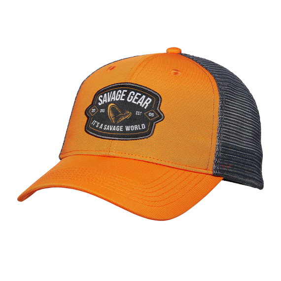Savage Gear Badge Trucker Cap Orange in de groep Kleding & Schoenen / Petten, mutsen en overig / Petten bij Sportfiskeprylar.se (1642622)