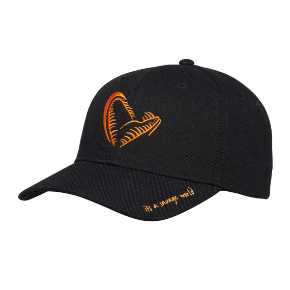 Savage Gear Jaw Baseball Cap - Black in de groep Kleding & Schoenen / Petten, mutsen en overig / Petten bij Sportfiskeprylar.se (1642628)