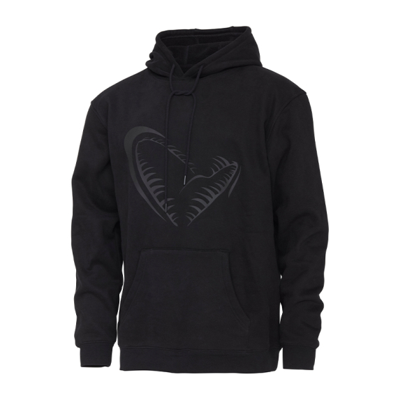 Savage Gear Jaw Hoodie Black in de groep Kleding & Schoenen / Kleding / Truien / Hoodies bij Sportfiskeprylar.se (1642645r)