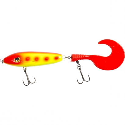 Maxximus Predator Tail-or XL 80 gram Yellow & Red in de groep Kunstaas / Staartaas & Hybride aas bij Sportfiskeprylar.se (18-718011)