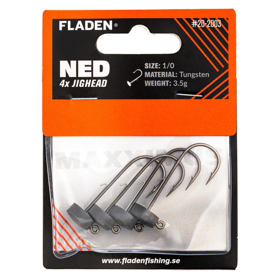 Fladen NED Maxximus Tungsten Jig Heads in de groep Haken & Terminal Tackle / Jigkoppen / Ned Rig Jigkoppen bij Sportfiskeprylar.se (20-2002r)
