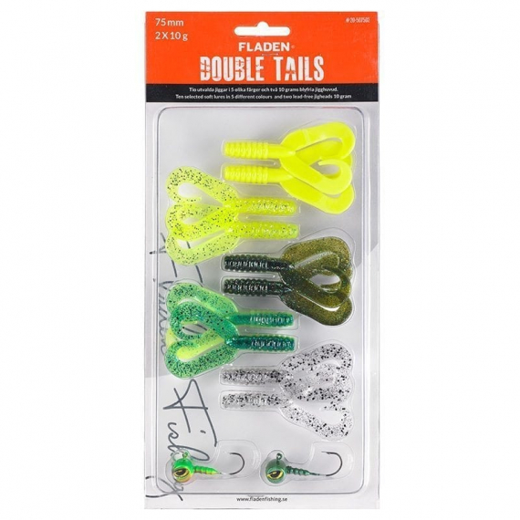Fladen Jig Assortment Double Tails 75mm in de groep Kunstaas / Kunstaaskits bij Sportfiskeprylar.se (20-507501r)