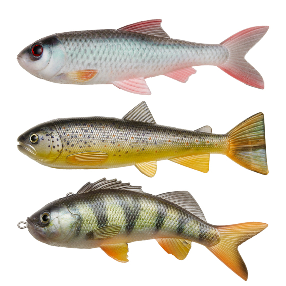 Pulz Bait Skinz Mixed, 15cm 3pcs - Roach/Perch/Brown Trout in de groep Kunstaas / Pulz Bait bij Sportfiskeprylar.se (2000-37)