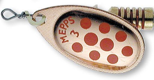 Mepps Aglia med prickar in de groep Kunstaas / Inline Spinners bij Sportfiskeprylar.se (20046909r)