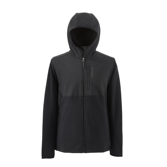 Grundéns Bering Fleece Pro FZ Hoodie Black in de groep Kleding & Schoenen / Kleding / Truien / Hoodies bij Sportfiskeprylar.se (20069-001-0014r)