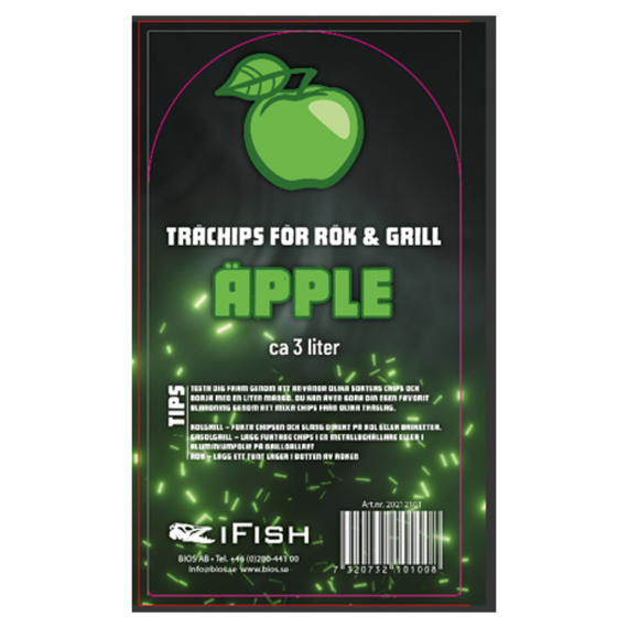 IFISH Wood Chips fpr Smoker and Grill - Apple in de groep Outdoor / Camping Keuken & Keukengerei / Rookoven & Accessoires / Rookoven chips bij Sportfiskeprylar.se (20212101)