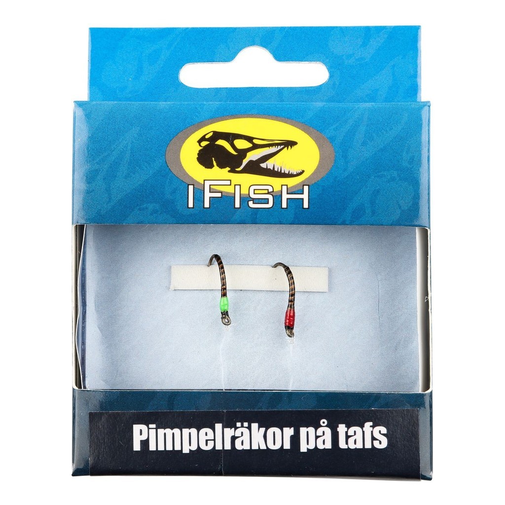 IFISH Ice Shrimp on leader 2-pcs in de groep Kunstaas / Ice Jigging kunstaas / Creaturebaits IJsvissen bij Sportfiskeprylar.se (20241574)