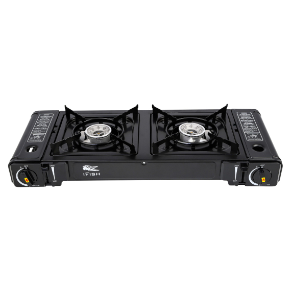 IFISH Gas Stove Cook\'n Go Twin in de groep Outdoor / Camping Keuken & Keukengerei / Kampeerkachels en Branders / Camping gas kooktoestel bij Sportfiskeprylar.se (20246330)