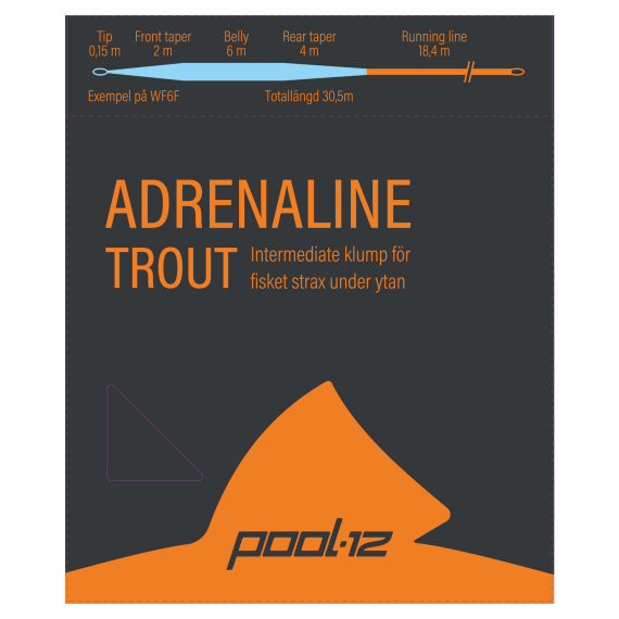 Pool 12 Adrenaline Trout Sinktip in de groep Lijnen / Vliesvislijnen / Enkele handlijnen bij Sportfiskeprylar.se (20254824r)