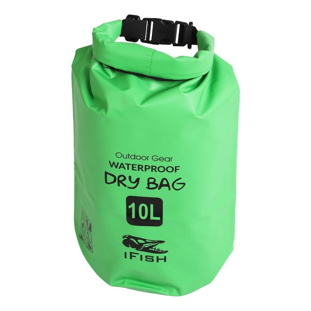IFISH Dry Bag 10L Green in de groep Opslag / Waterdichte tassen bij Sportfiskeprylar.se (20266275)
