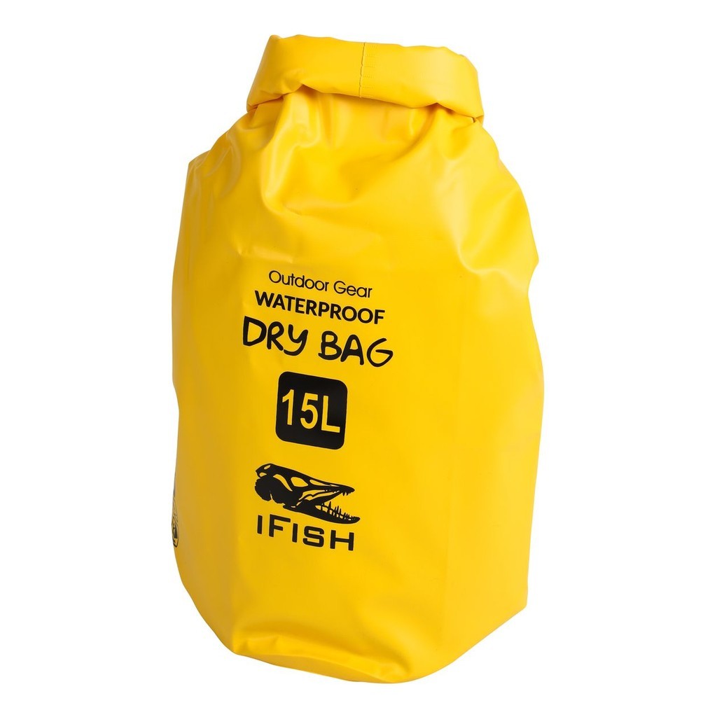 IFISH Dry Bag 15L Yellow in de groep Opslag / Waterdichte tassen bij Sportfiskeprylar.se (20266276)
