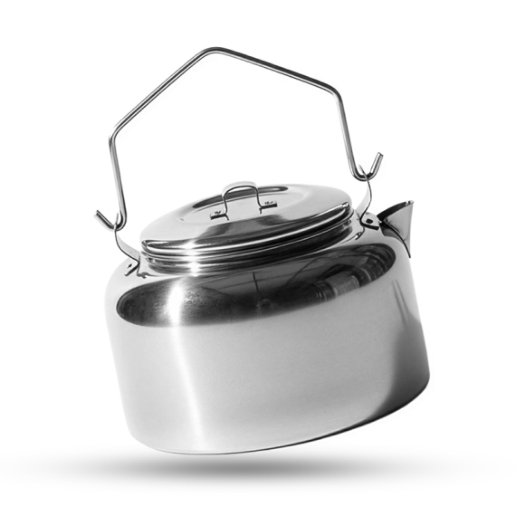 Coffee kettle Skaulo Stainless 1 liter, w bag in de groep Outdoor / Camping Keuken & Keukengerei / Koffiezetapparaten & Koffiepannen bij Sportfiskeprylar.se (2040101-6660)
