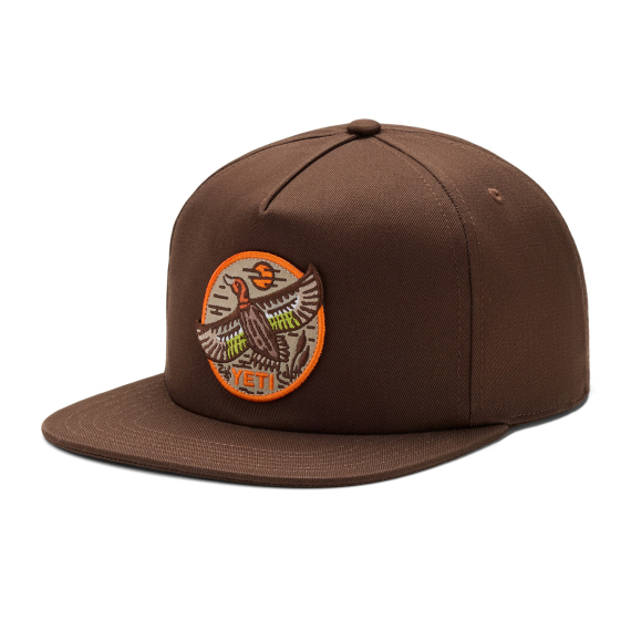 Yeti Bftw Duck Flat Brim Hat - Dark Brown in de groep Kleding & Schoenen / Petten, mutsen en overig / Petten / Snapback-petten bij Sportfiskeprylar.se (21023007885)