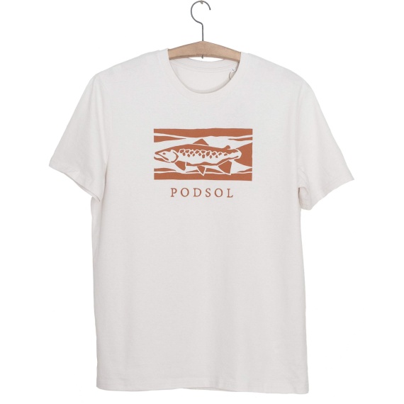 PODSOL T-Shirt TAJGA TROUT VIntage White in de groep Kleding & Schoenen / Kleding / T-shirts bij Sportfiskeprylar.se (21335434r)
