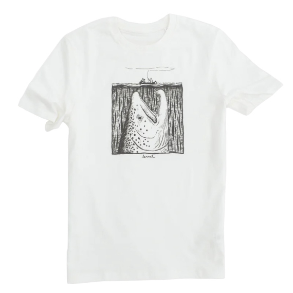 Lemmel Moby Trout T-Shirt, Off White in de groep Kleding & Schoenen / Kleding / T-shirts bij Sportfiskeprylar.se (213486034r)