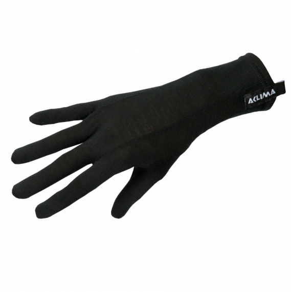 Lightwool Liner Gloves Unisex Jet Black, Medium in de groep Kleding & Schoenen / Kleding / Handschoenen bij Sportfiskeprylar.se (217523001-05)