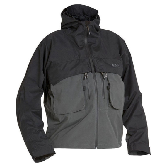 Fladen Authentic Wading Jacket 2.0 Grey/Black in de groep Kleding & Schoenen / Kleding / Jassen / Waadjassen bij Sportfiskeprylar.se (22-8268-Sr)