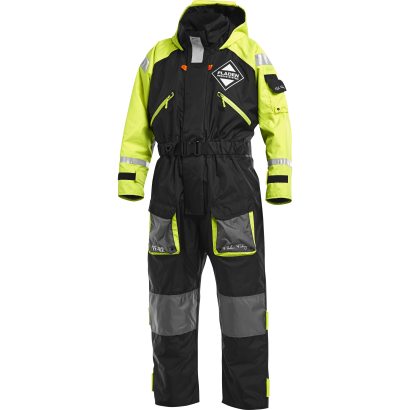 Fladen flotation suit 845XY Black/Yellow M in de groep Kleding & Schoenen / Drijvende kleding / Drijfpakken bij Sportfiskeprylar.se (22-845XY-M)
