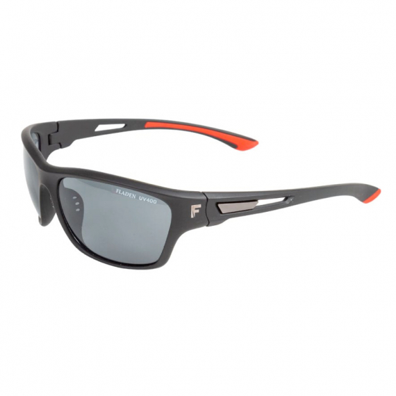 Fladen Polarized Sunglasses Matt Black Red Grey Lens in de groep Kleding & Schoenen / Brillen / Gepolariseerde zonnebrillen bij Sportfiskeprylar.se (23-2055)