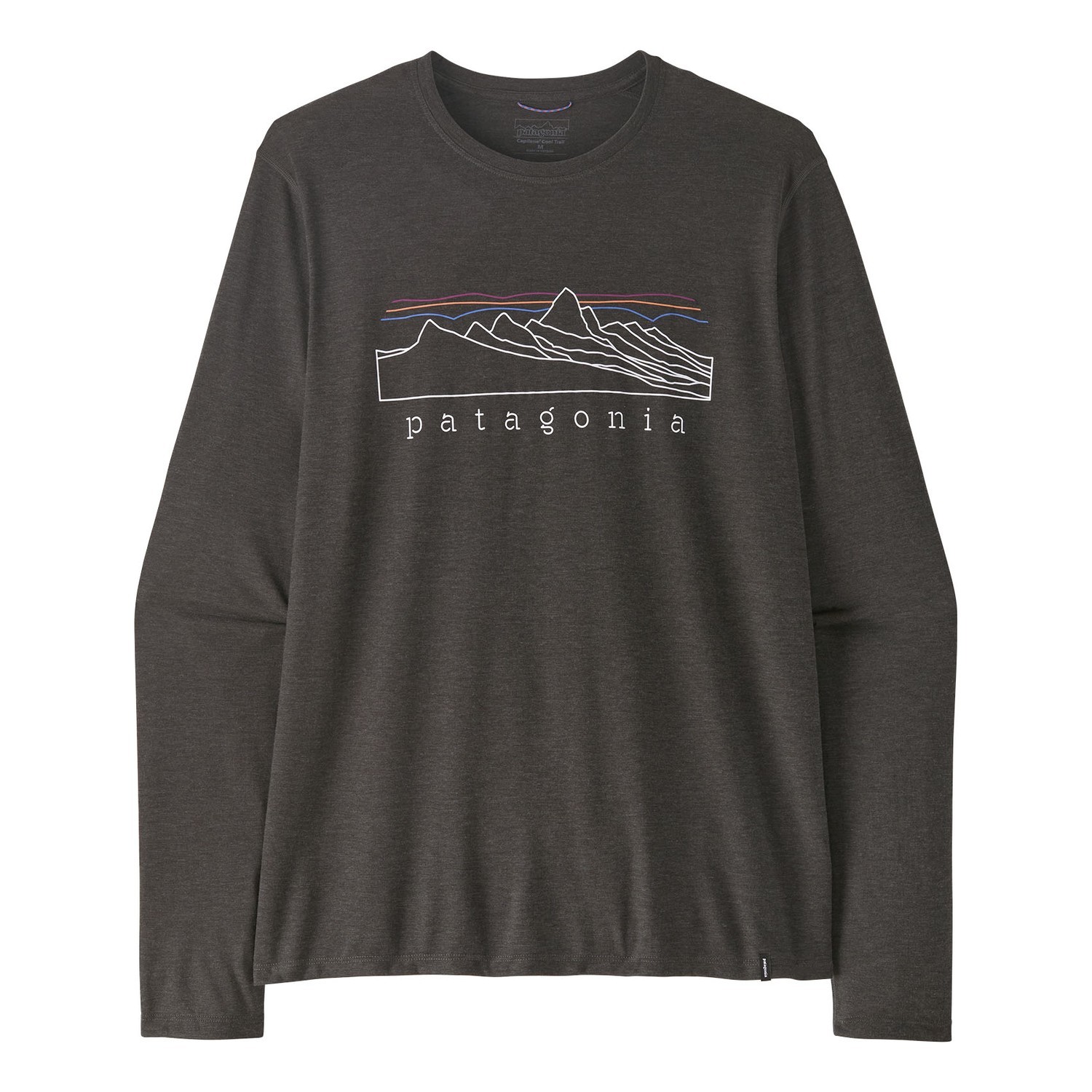Patagonia M\'s L/S Cap Cool Trail Shirt - Stratapeaks INBK in de groep Kleding & Schoenen / Kleding / Truien / T-shirts met lange mouwen bij Sportfiskeprylar.se (23711-INBK-XXLr)