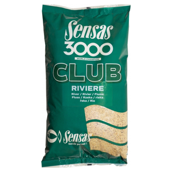 Sensas 3000 Club Riviere 1kg in de groep Kunstaas / Boilies, Haakaas & Grondaas / Grondvoer / Grondvoer bij Sportfiskeprylar.se (29-11202)
