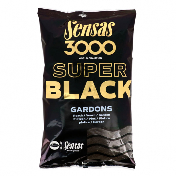 Sensas 3000 Super Black Gardons 1kg in de groep Kunstaas / Boilies, Haakaas & Grondaas / Grondvoer / Grondvoer bij Sportfiskeprylar.se (29-11562)
