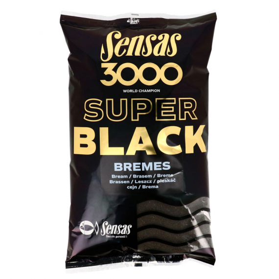 Sensas 3000 Super Black Bremes 1kg in de groep Kunstaas / Boilies, Haakaas & Grondaas / Grondvoer / Grondvoer bij Sportfiskeprylar.se (29-11572)