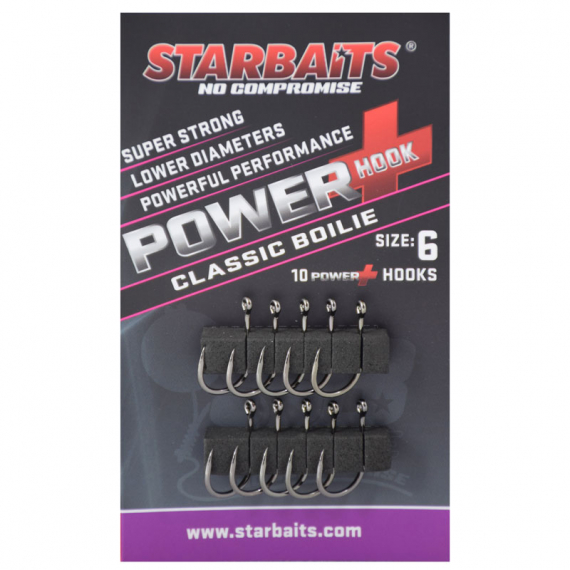 Starbaits Power Hook Classic Boilie Size 6 in de groep Haken & Terminal Tackle / Haken / Specimenhaken bij Sportfiskeprylar.se (29-34478)