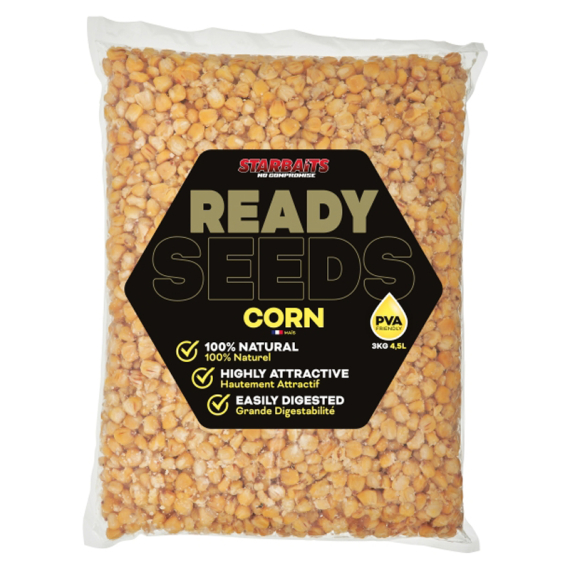 Starbaits Ready Seeds Corn 3kg in de groep Kunstaas / Boilies, Haakaas & Grondaas / Particles bij Sportfiskeprylar.se (29-74218)