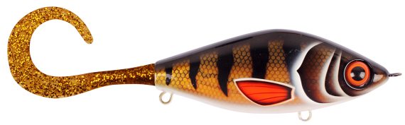 TrueGlide Guppie, 13,5cm, 120gr - Golden Perch - Gold / Gold glitter in de groep Kunstaas / Jerkbaits bij Sportfiskeprylar.se (29-EG208-TR003)
