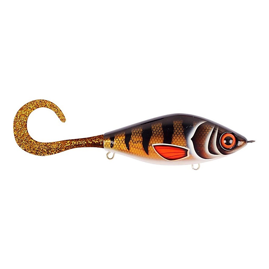 TrueGlide Guppie, 13,5cm, 120gr - Golden Perch - Gold / Gold glitter in de groep Kunstaas / Jerkbaits bij Sportfiskeprylar.se (29-EG208-TR003)