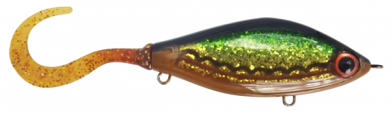 Trueglide Guppie 13,5cm 120g Söder Custom - Motoroil Glitter UV in de groep Kunstaas / Jerkbaits bij Sportfiskeprylar.se (29-EG208-ZSP18)