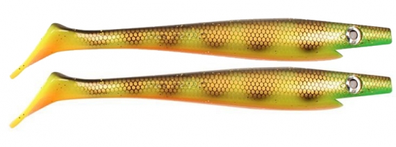 Pig Shad Junior 20cm - Orange Belly Perch in de groep Kunstaas / Softbaits / Snoek Softbaits bij Sportfiskeprylar.se (29-SP172C-C039)