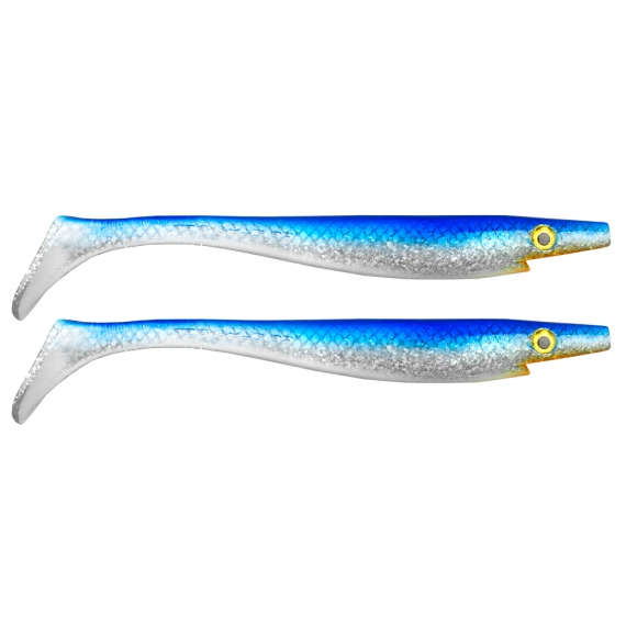 Pig Shad Junior 20cm (2-pak) - Söder Blue Silver Glitter in de groep Kunstaas / Softbaits / Snoek Softbaits bij Sportfiskeprylar.se (29-SP172C-SP11)