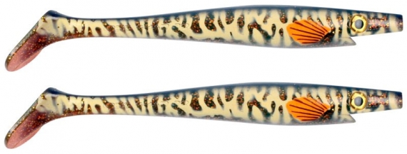 Pig Shad Junior 20cm (2-pak) - Söder Motoroil Musky in de groep Kunstaas / Softbaits / Snoek Softbaits bij Sportfiskeprylar.se (29-SP172C-SP17)