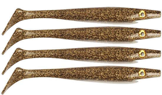 Pig Shad 15cm Nano Size (4-pak) - Retriver in de groep Kunstaas / Softbaits / Snoek Softbaits bij Sportfiskeprylar.se (29-SP172D-111)