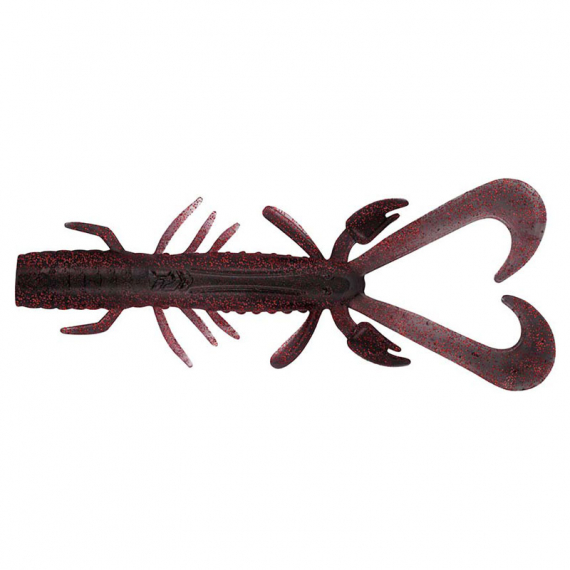 Daiwa Bait Junkie Risky Critter 7,6cm (6pcs) - Ghost Black Red Belly in de groep Kunstaas / Softbaits / Baars Softbaits & Snoekbaars Softbaits bij Sportfiskeprylar.se (32-217649)