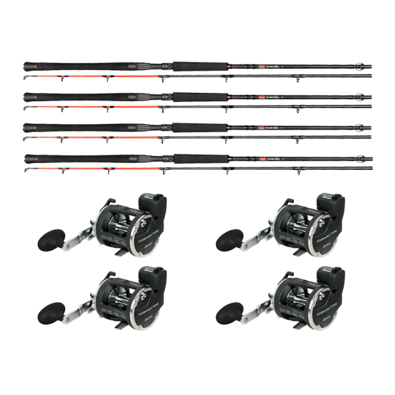 Daiwa Söder Custom Predator Trolling & Okuma Convector LC CV-20D Combo 4-Pack in de groep Combo\'s / Troll kits bij Sportfiskeprylar.se (32-224648OKUMASET4PCS)