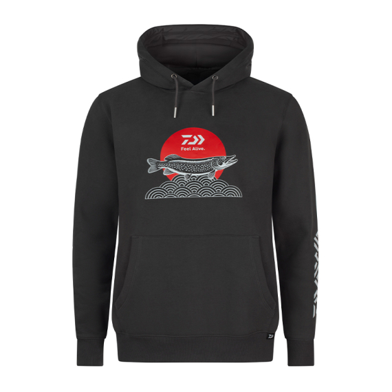 Daiwa Hoodie Japan Pike in de groep Kleding & Schoenen / Kleding / Truien / Hoodies bij Sportfiskeprylar.se (32-228617r)