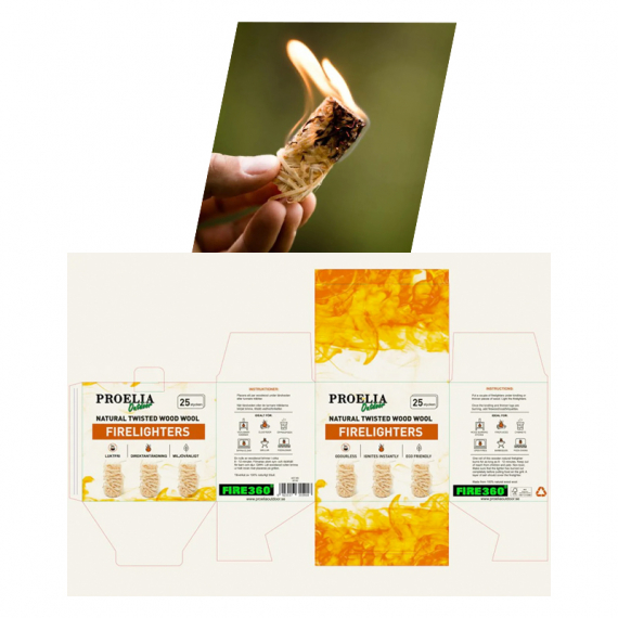 Proelia Outdoor Wood Wool 25 Pieces In Ash Tree in de groep Outdoor / Andere buitenapparatuur / Vuurstarter bij Sportfiskeprylar.se (32140-1-PROEL)