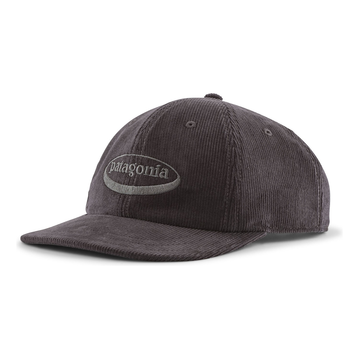 Patagonia Corduroy Cap \'95 Oval Logo: Ink Black in de groep Kleding & Schoenen / Petten, mutsen en overig / Petten / Dad caps bij Sportfiskeprylar.se (33535-OLGB-ALL)