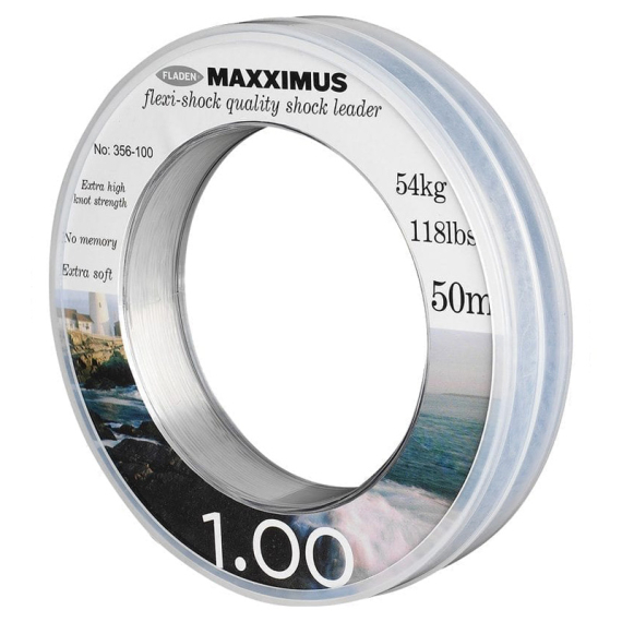 Fladen Maxximus Flexi-Shock Leader 50m in de groep Haken & Terminal Tackle / Voor zeevissen en materiaal voor onderlijnen / Onderlijnmateriaal / Onderlijnmateriaal Monofilament bij Sportfiskeprylar.se (356-100r)