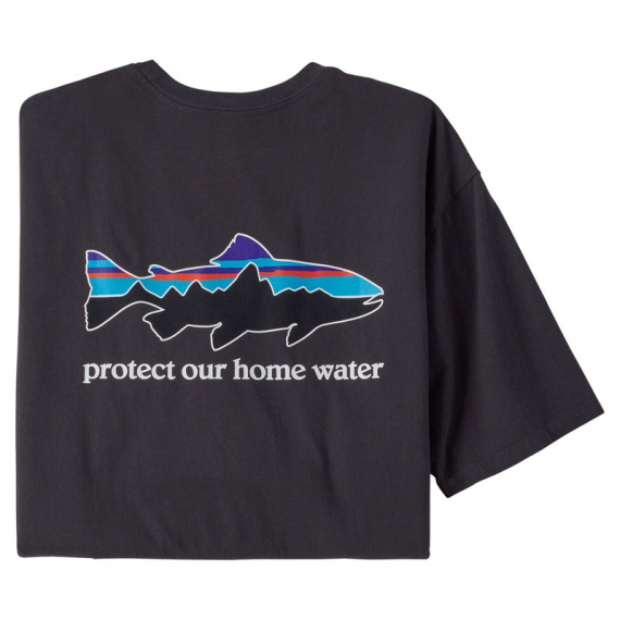 Patagonia M\'s Home Water Trout Organic T-Shirt Ink Black in de groep Kleding & Schoenen / Kleding / T-shirts bij Sportfiskeprylar.se (37547-INBKr)