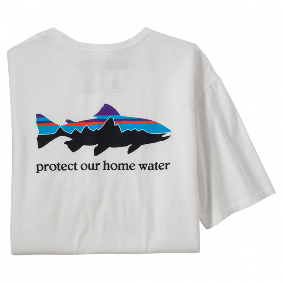 Patagonia M\'s Home Water Trout Organic T-Shirt White in de groep Kleding & Schoenen / Kleding / T-shirts bij Sportfiskeprylar.se (37547-WHIr)