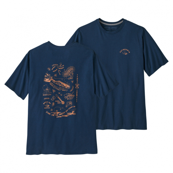 Patagonia M\'s Action Angler Responsibili-Tee Tidepool Blue in de groep Kleding & Schoenen / Kleding / T-shirts bij Sportfiskeprylar.se (37675-TIDBr)