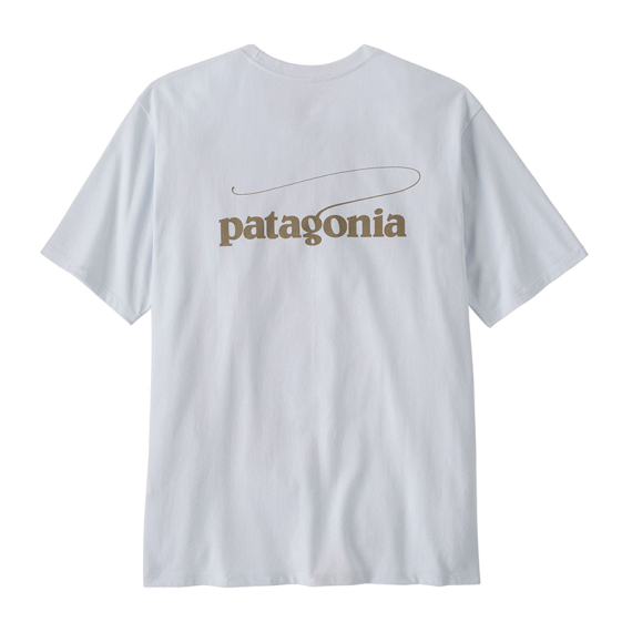 Patagonia M\'s Casting Logo Responsibili-Tee WHI in de groep Kleding & Schoenen / Kleding / T-shirts bij Sportfiskeprylar.se (37811-WHI-Lr)