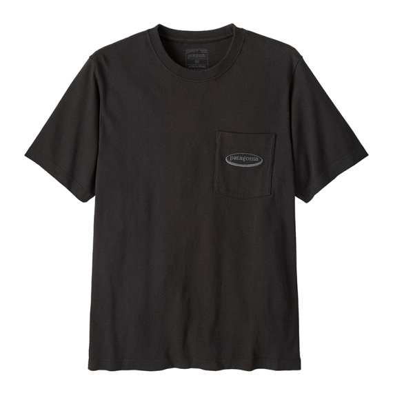 Patagonia M\'s MW \'95 Oval Logo Pocket Tee Black in de groep Kleding & Schoenen / Kleding / T-shirts bij Sportfiskeprylar.se (37880-BLK-Lr)