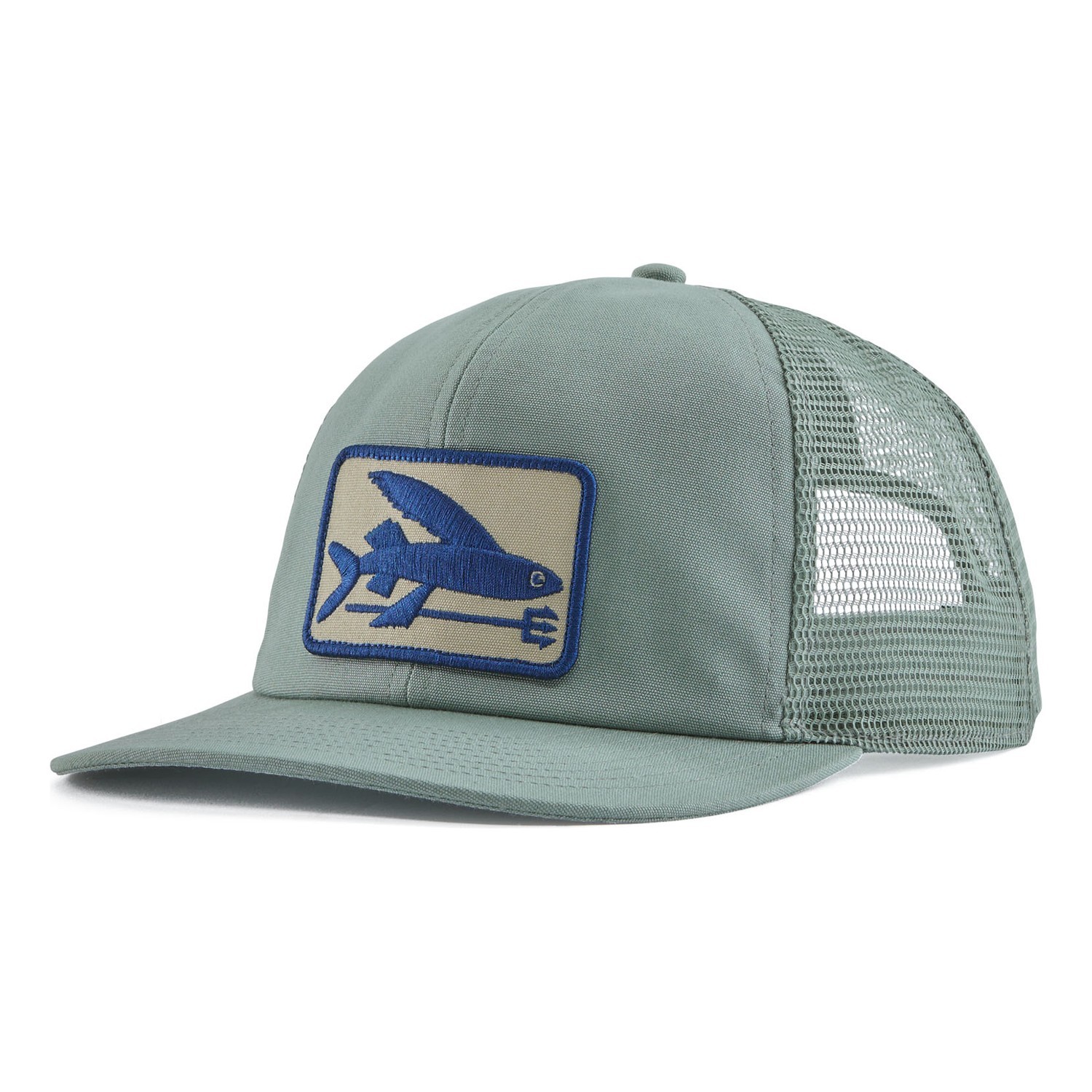 Patagonia Flying Fish Relaxed Trucker Hat CVGR in de groep Kleding & Schoenen / Petten, mutsen en overig / Petten / Truckerpetten bij Sportfiskeprylar.se (38229-CVGR-ALL)