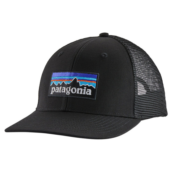 Patagonia P-6 Logo Trucker Hat Black in de groep Kleding & Schoenen / Petten, mutsen en overig / Petten / Truckerpetten bij Sportfiskeprylar.se (38289-BLK-ALL)